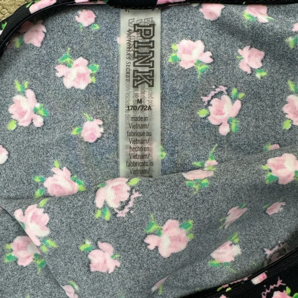PiNK Victoria’s Secret Black Roses Swim Cover Up Skirt Medium - Picture 7 of 7